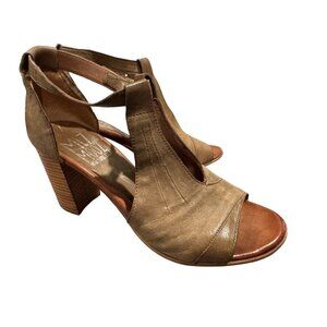 Miz Mooz Martha Sandal – Olive Green Leather – EU 38 / US 7.5–8  Excellent EUC